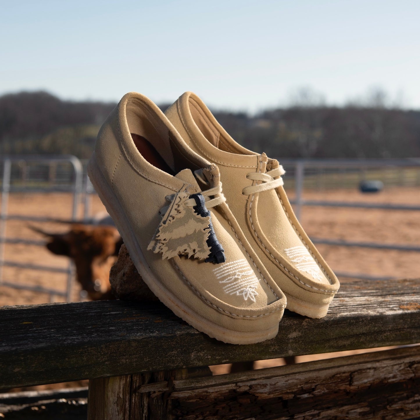 THROWING FITS x CLARKS - WALLABEE